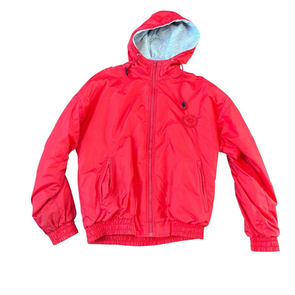 Women's Red Hooded Jacket